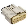 Picture of NAMZ 07-22 Glide Main Harness Molex MX-150 16-Position Female Connector - Grey HD 72491-07GY