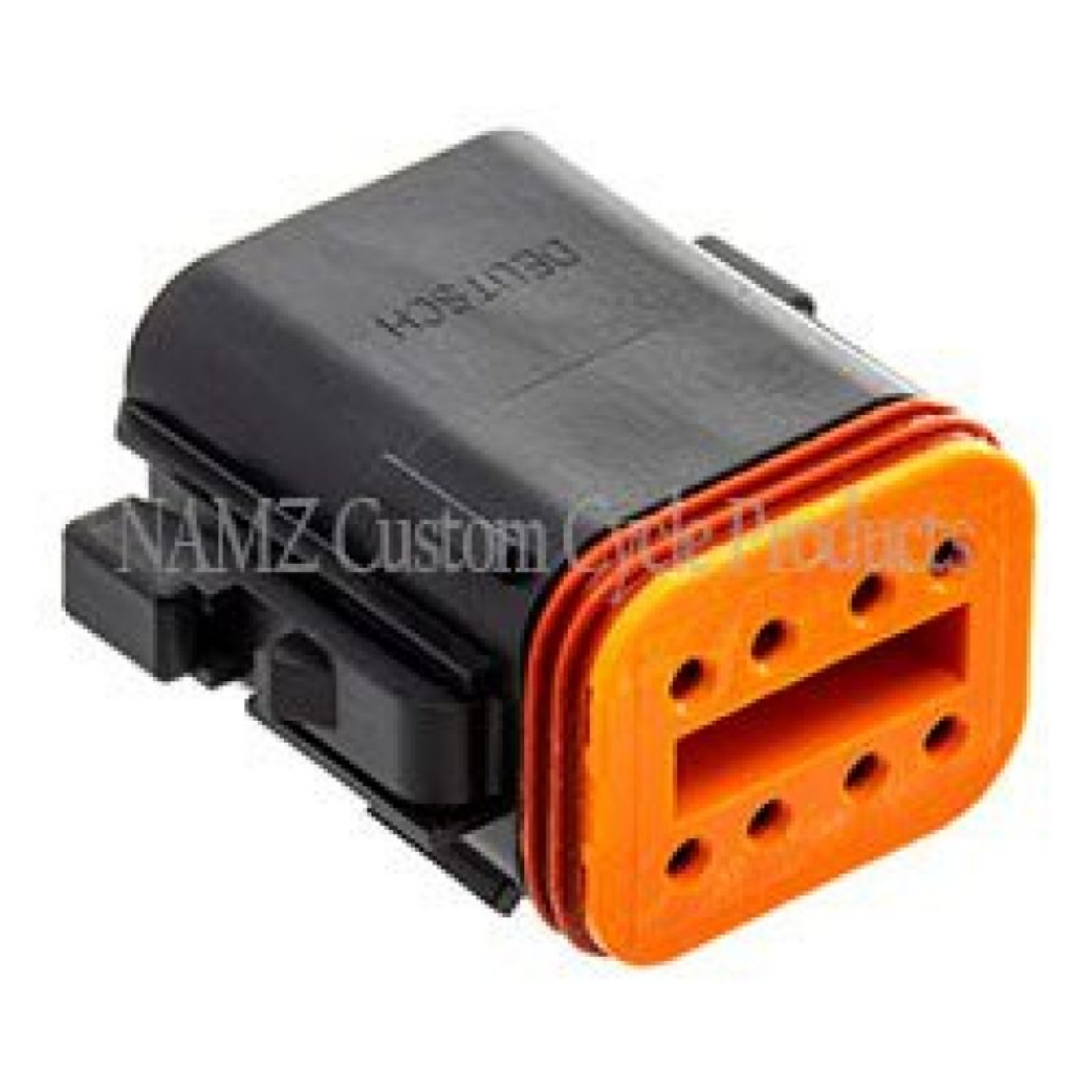 Picture of NAMZ Deutsch DT Series 8-Wire Plug & Wedgelock - Black Repl- HD 72118-94BK