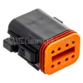 Picture of NAMZ Deutsch DT Series 8-Wire Plug & Wedgelock - Black Repl- HD 72118-94BK