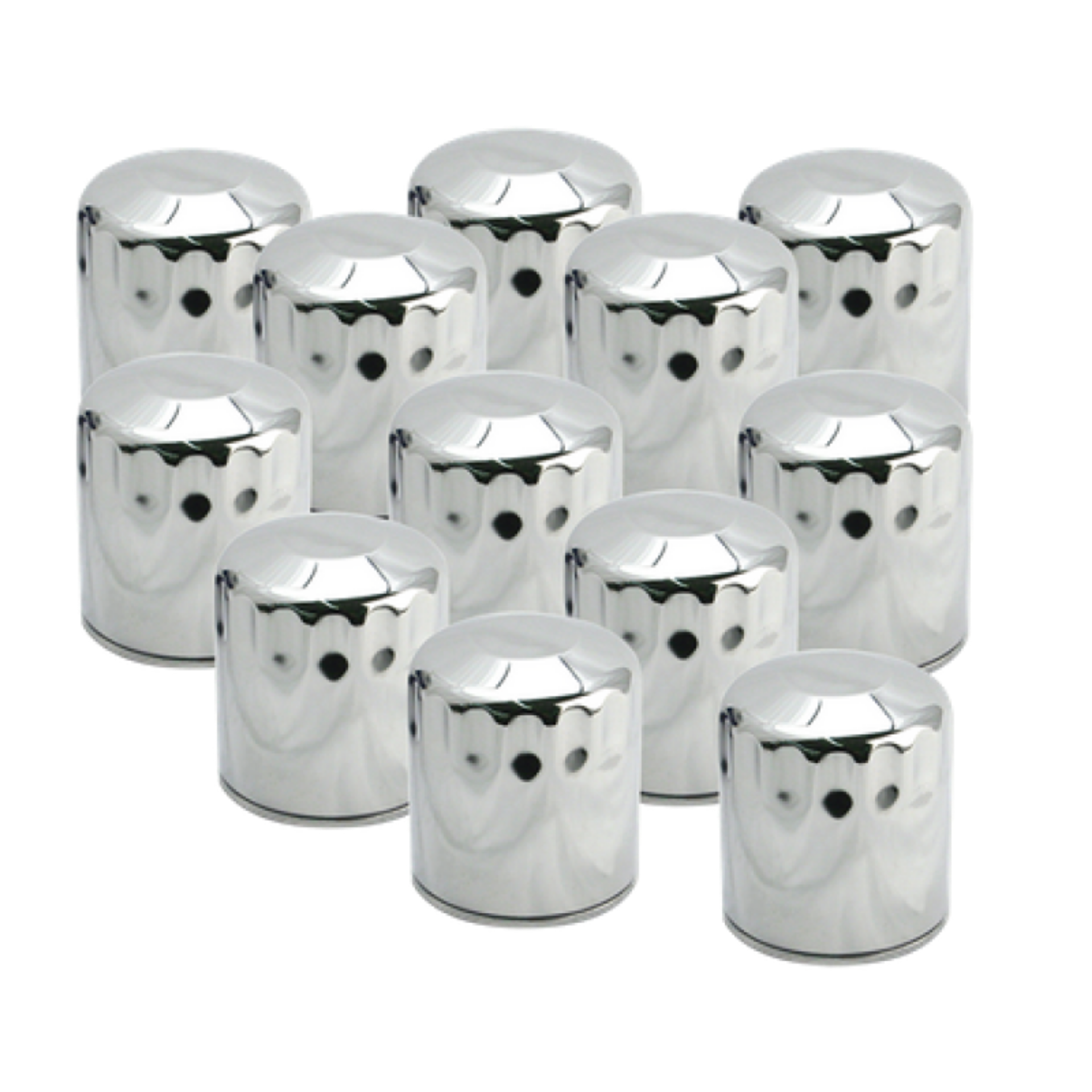 Picture of S&S Cycle 99-18 BT-2017+ M8-X-Wedge Chrome Oil Filter - 12 Pack