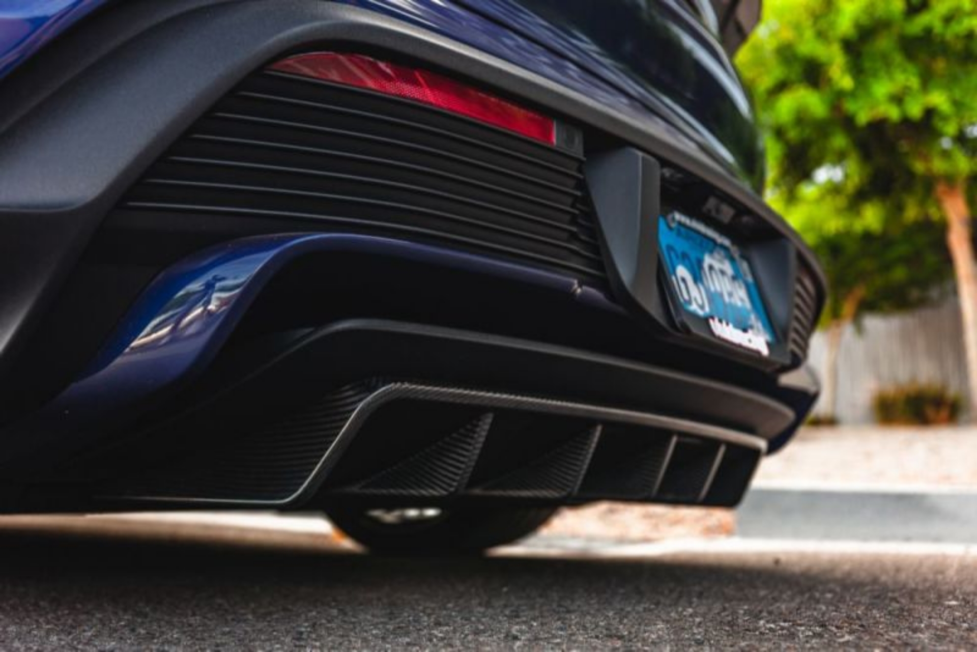 Picture of VR Aero Porsche Taycan Turbo-Turbo S Carbon Fiber Rear Diffuser