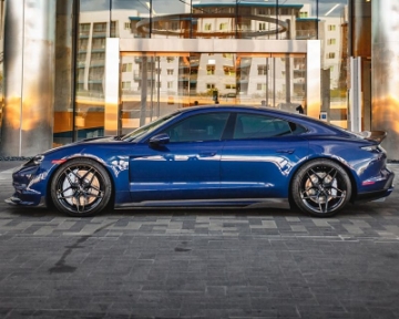 Picture of VR Aero Porsche Taycan Chrome Delete Vinyl Kit Gloss Black