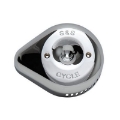 Picture of S&S Cycle Stealth Slasher Teardrop Air Cleaner Cover - Chrome