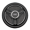 Picture of S&S Cycle Stealth Applications Tri-Spoke Air Cleaner Cover w- Machined Highlights - Gloss Black