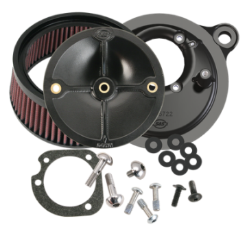 Picture of S&S Cycle 99-06 BT Model w- Stock CV Carb-07-10 Softail CVO Models Stealth Air Cleaner Kit w-o Cover