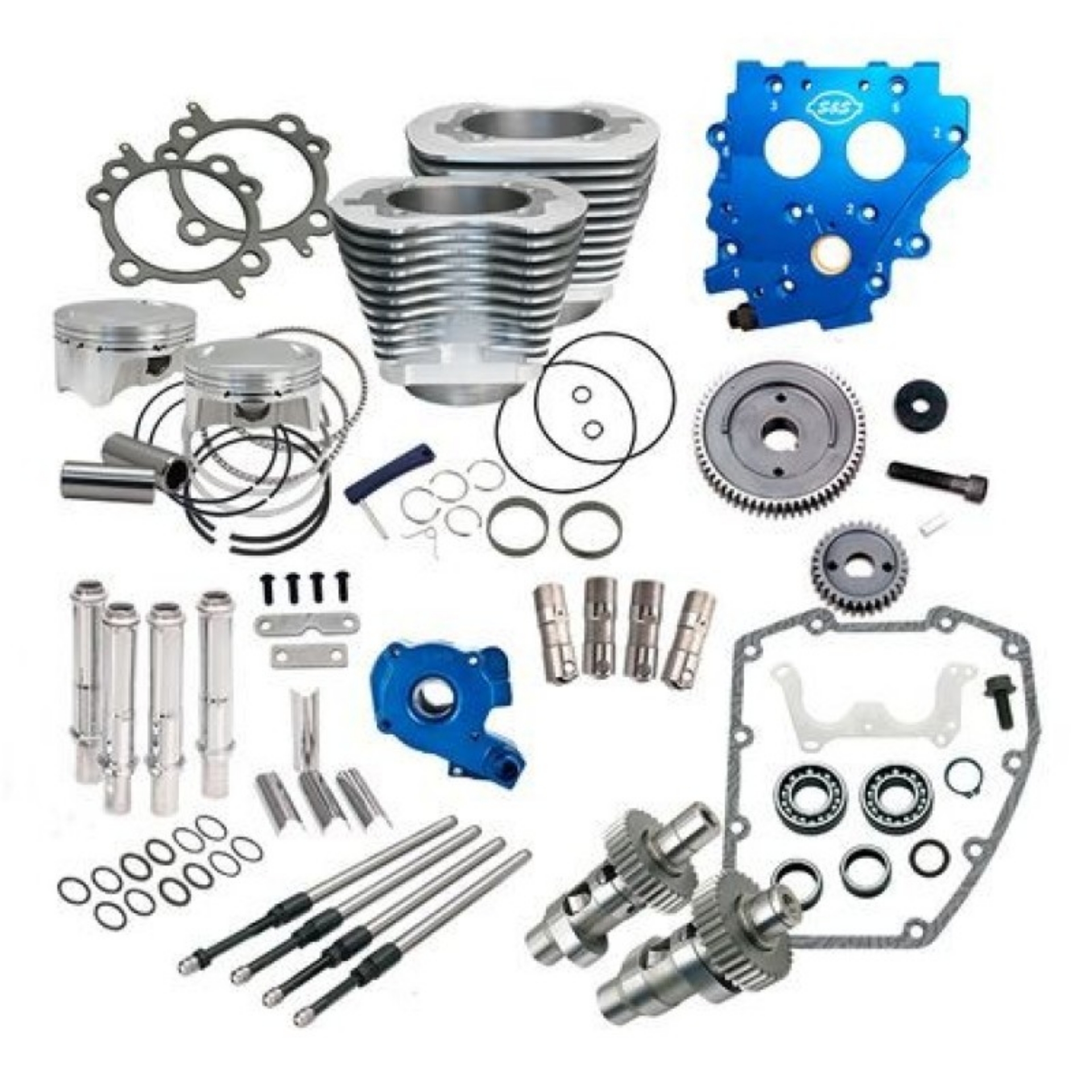 Picture of S&S Cycle 99-06 BT 100in Power Package - Silver