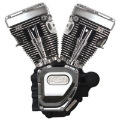 Picture of S&S Cycle 06-17 Dyna T124 Engine - Wrinkle Black