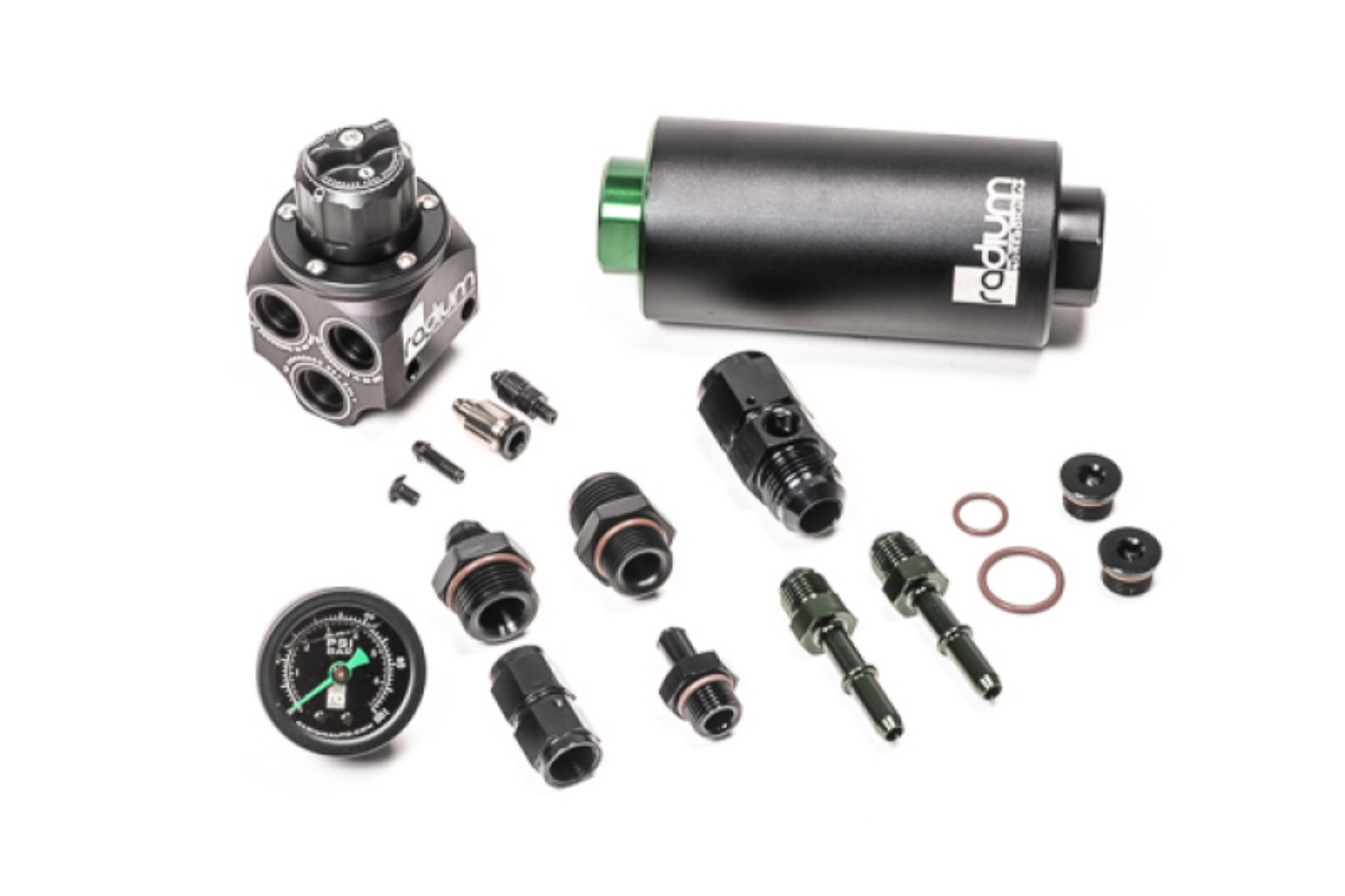 Picture of Radium Engineering 01-06 BMW E46 M3 Fuel Pressure Regulator & Fuel Filter Kit w- Microglass Filter