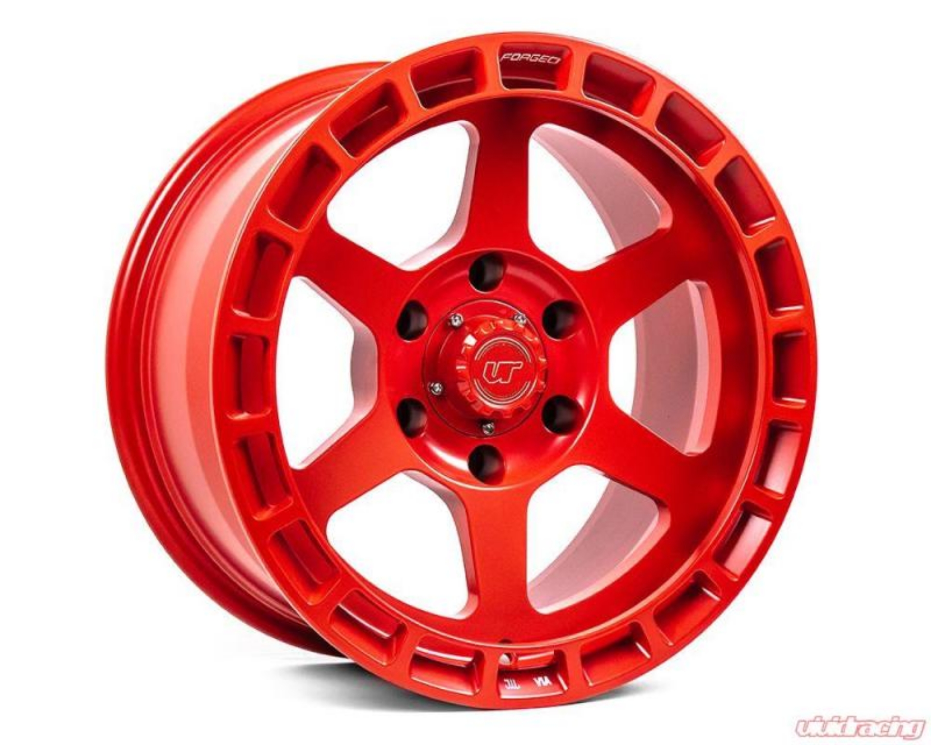 Picture of VR Forged D14 Wheel Satin Red 17x8-5 -8mm 6x139-7