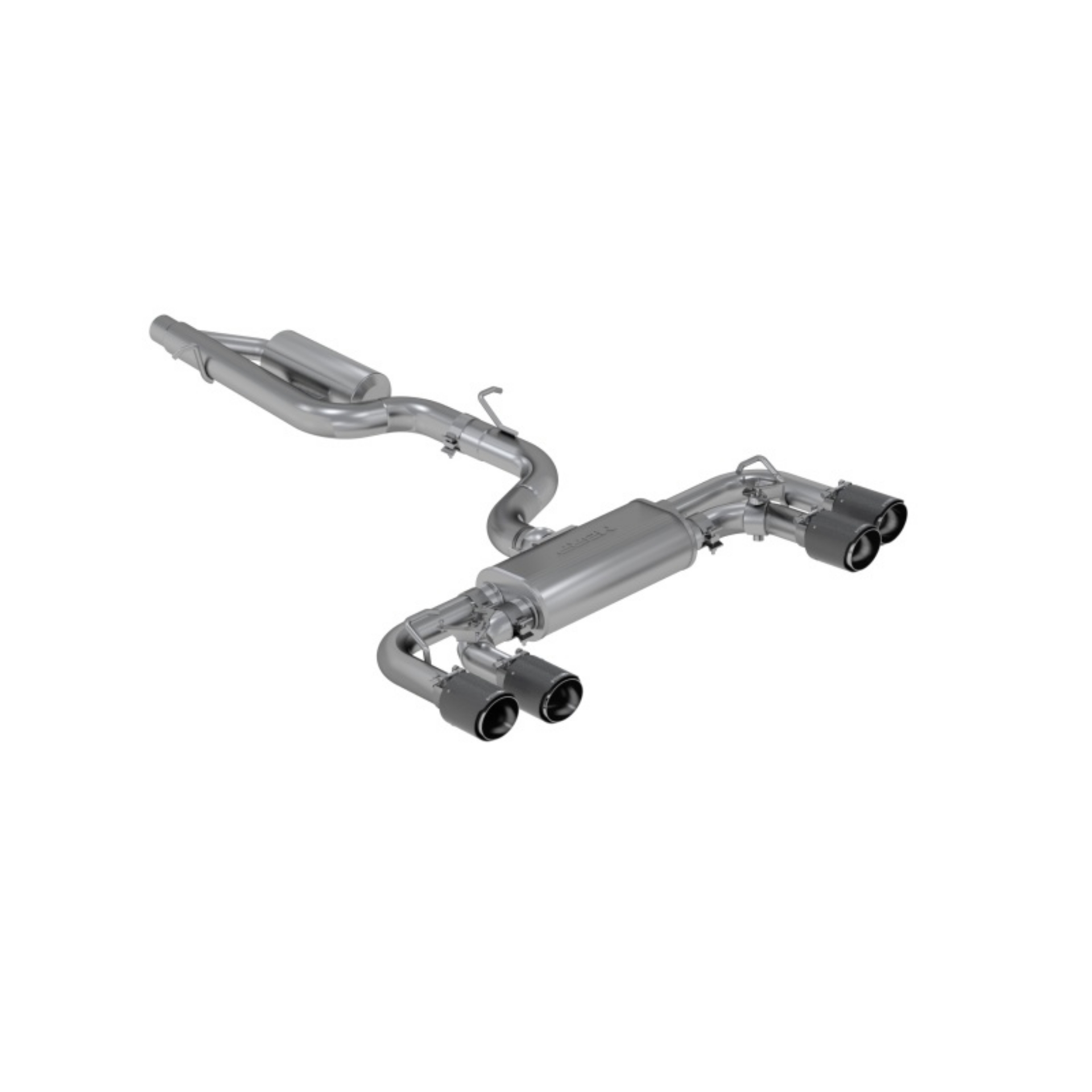 Picture of MBRP 15-19 VW Golf R 3 in Cat Back w- 4 in OD Quad Carbon Fiber Tips - T304