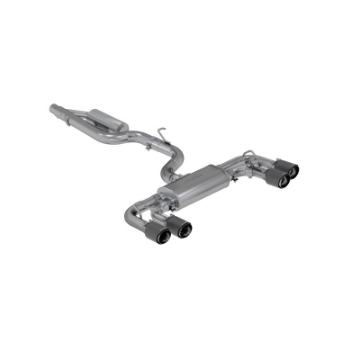 Picture of MBRP 15-19 VW Golf R 3 in Cat Back w- 4 in OD Quad Carbon Fiber Tips - T304