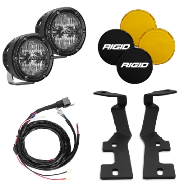 Picture of Rigid Industries 2019+ Dodge RAM 1500-TRX A-Pillar Light Kit Incl- 4In 360-Series Drive