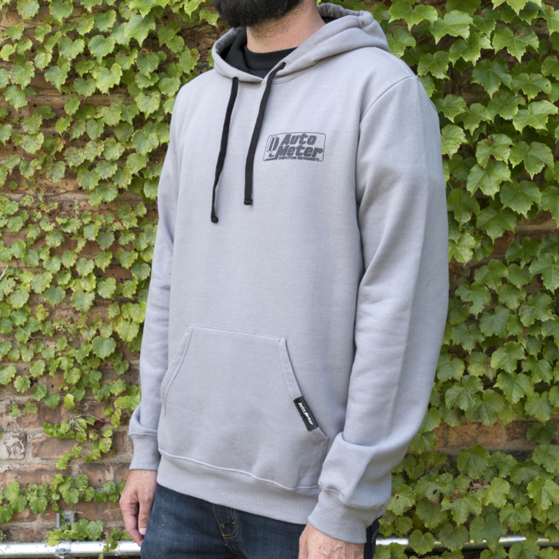 Picture of Autometer Gray Competition Pullover Hoodie - Adult Large