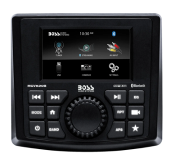 Picture of Boss Audio Systems Marine Audio Stereo System Gauge Receiver Bluetooth