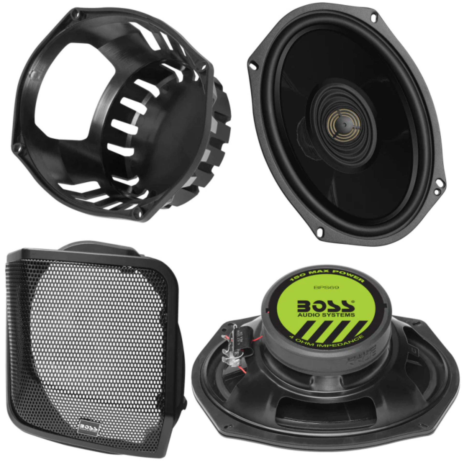 Picture of Boss Audio Systems Harley Davidson 6 x 9 Inch Saddlebag Speaker Kit