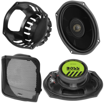 Picture of Boss Audio Systems Harley Davidson 6 x 9 Inch Saddlebag Speaker Kit