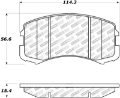 Picture of StopTech 02-07 Mitsubishi Lancer Street Select Brake Pads - Rear