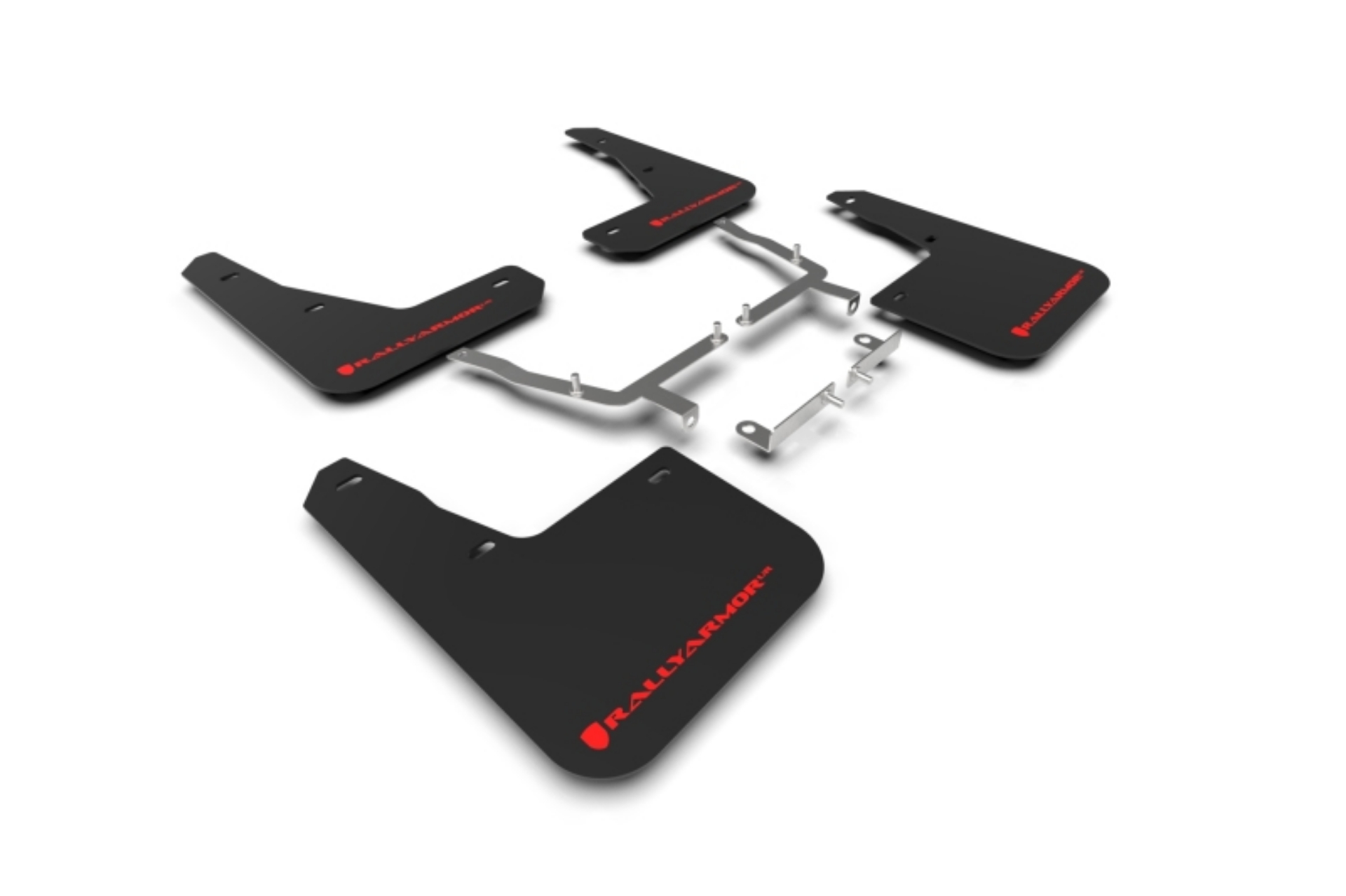 Picture of Rally Armor 19-25 Ford Focus ST MK4 Black UR Mud Flap w-Red Logo