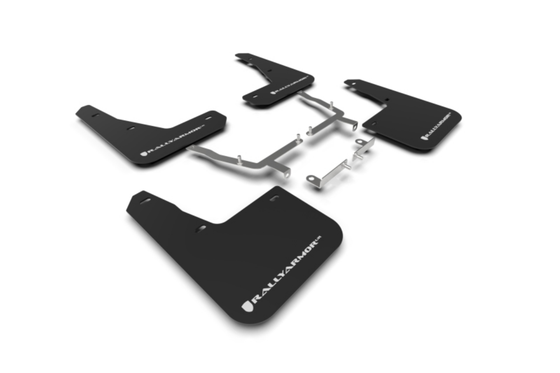 Picture of Rally Armor 19-25 Ford Focus ST MK4 Black UR Mud Flap w-White Logo
