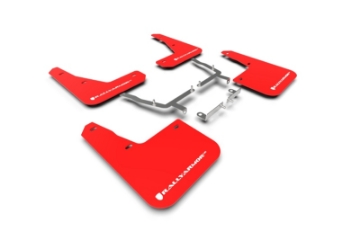 Picture of Rally Armor 19-25 Ford Focus ST MK4 Red UR Mud Flap w-White Logo