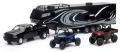 Picture of New Ray Toys Pickup Toy Hauler w-Polaris Vehicles Blue RZR and Red Ranger