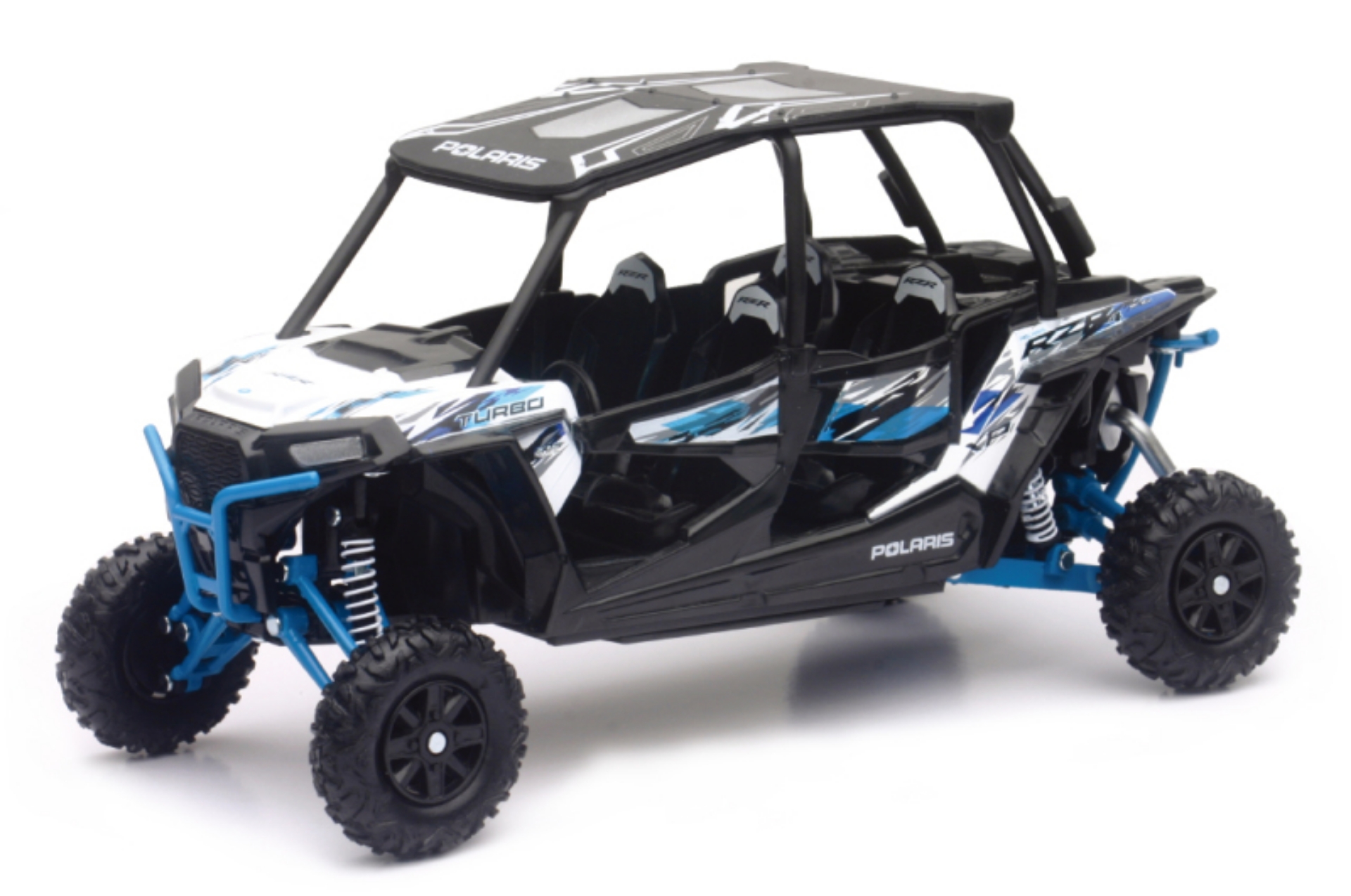 Picture of New Ray Toys Polaris RZR XP4 Turbo EPS Matte White Lightning- Scale - 1:18