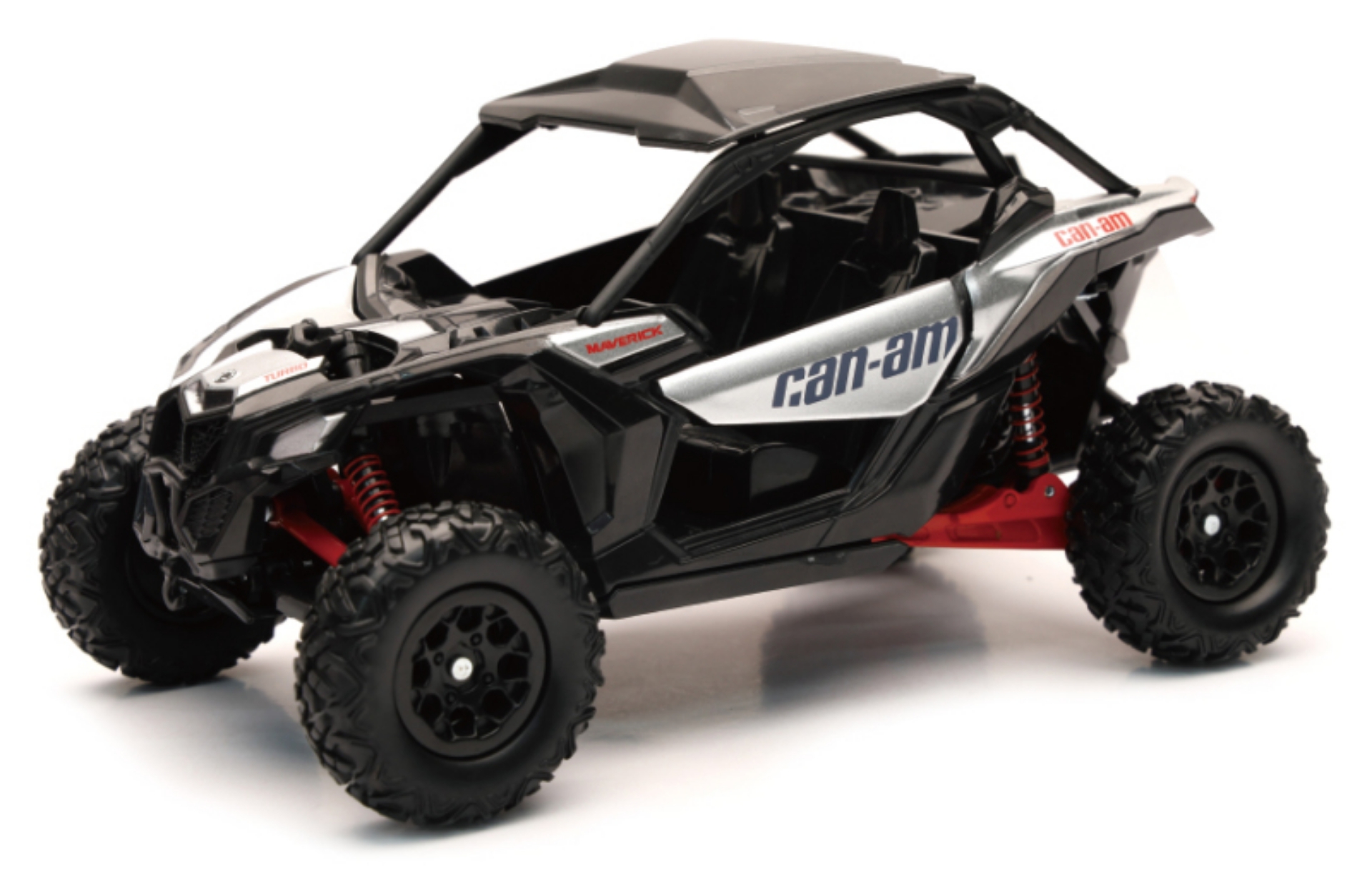 Picture of New Ray Toys Can-AM Maverick X3 Hyper Silver-Red- Scale - 1:18