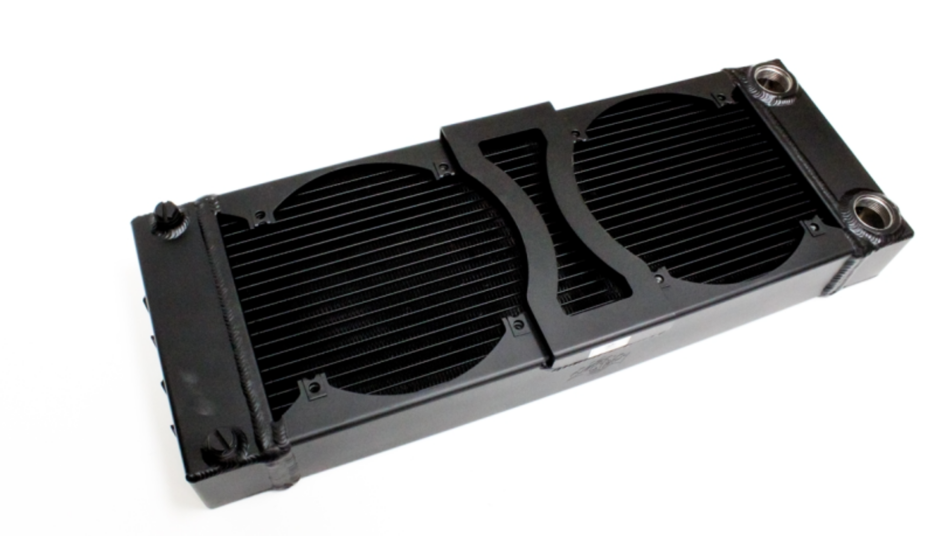 Picture of Rywire Tucked Flipable 24x9 Small Radiator Matte Black Finish