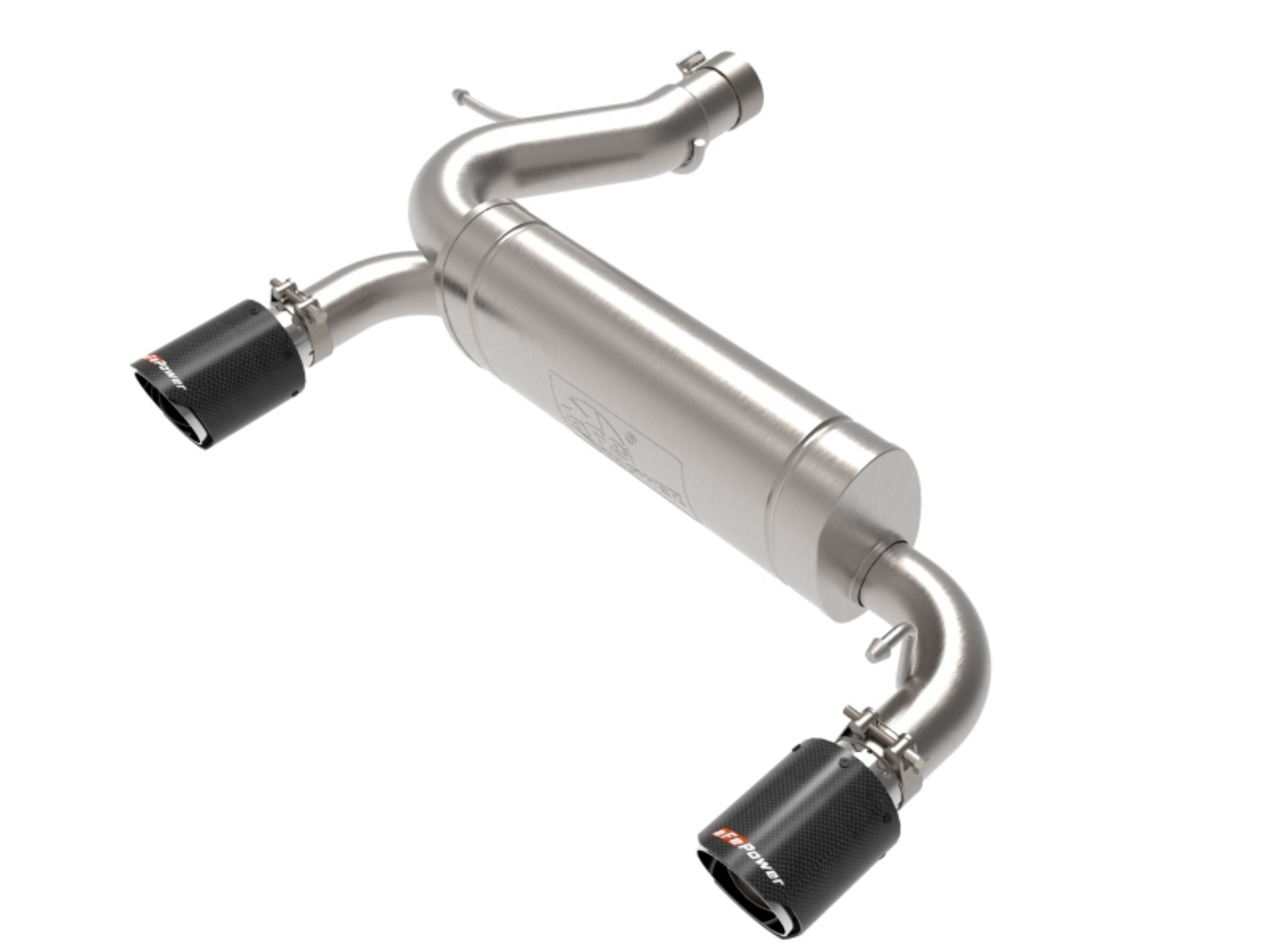 Picture of aFe Vulcan 3in 304 SS Axle-Back Exhaust 2021 Ford Bronco L4-2-3L t-V6-2-7L tt w- Carbon Tips