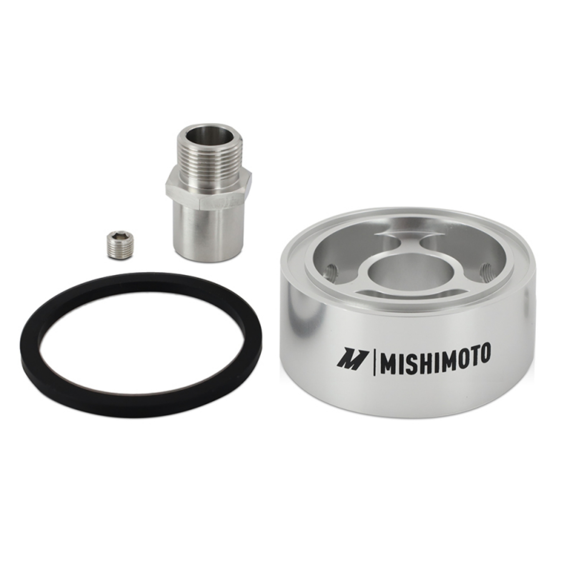 Picture of Mishimoto Oil Filter Spacer 32mm M22 x 1-5 Thread - Silver
