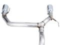 Picture of AWE Tuning 2021+ Ford Bronco 0FG Dual Rear Exit Exhaust w-Chrome Silver Tips & Bash Guard