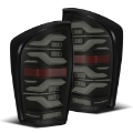 Picture of AlphaRex 16-21 Toyota Tacoma LUXX LED Taillights Blk w-Activ Light-Seq Signal