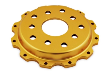 Picture of DBA 04-17 Subaru WRX STI Front Replacement 5000 Series Rotor Hat - Gold