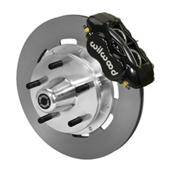 Picture of Wilwood Forged Dynalite Front Kit 19-00in Plain Rotor Black WWE ProSpindle 5x5-00in Hub