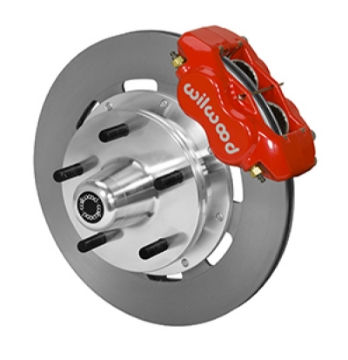 Picture of Wilwood Forged Dynalite Front Kit 19-00in Plain Rotor RedWWE ProSpindle 5x5-00in Hub