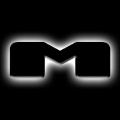 Picture of ORACLE Lighting Universal Illuminated LED Letter Badges - Matte Blk Surface Finish - M