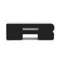 Picture of ORACLE Lighting Universal Illuminated LED Letter Badges - Matte Blk Surface Finish - R