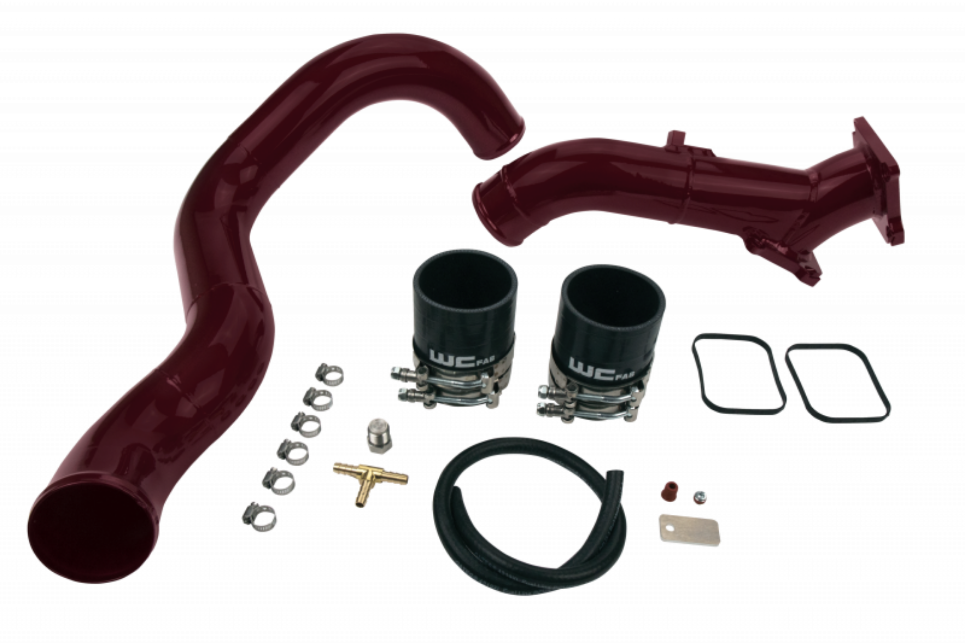 Picture of Wehrli 01-04 Chevrolet 6-6L LB7 Duramax 3in Y-Bridge Kit - Sparkle Bomber Orange