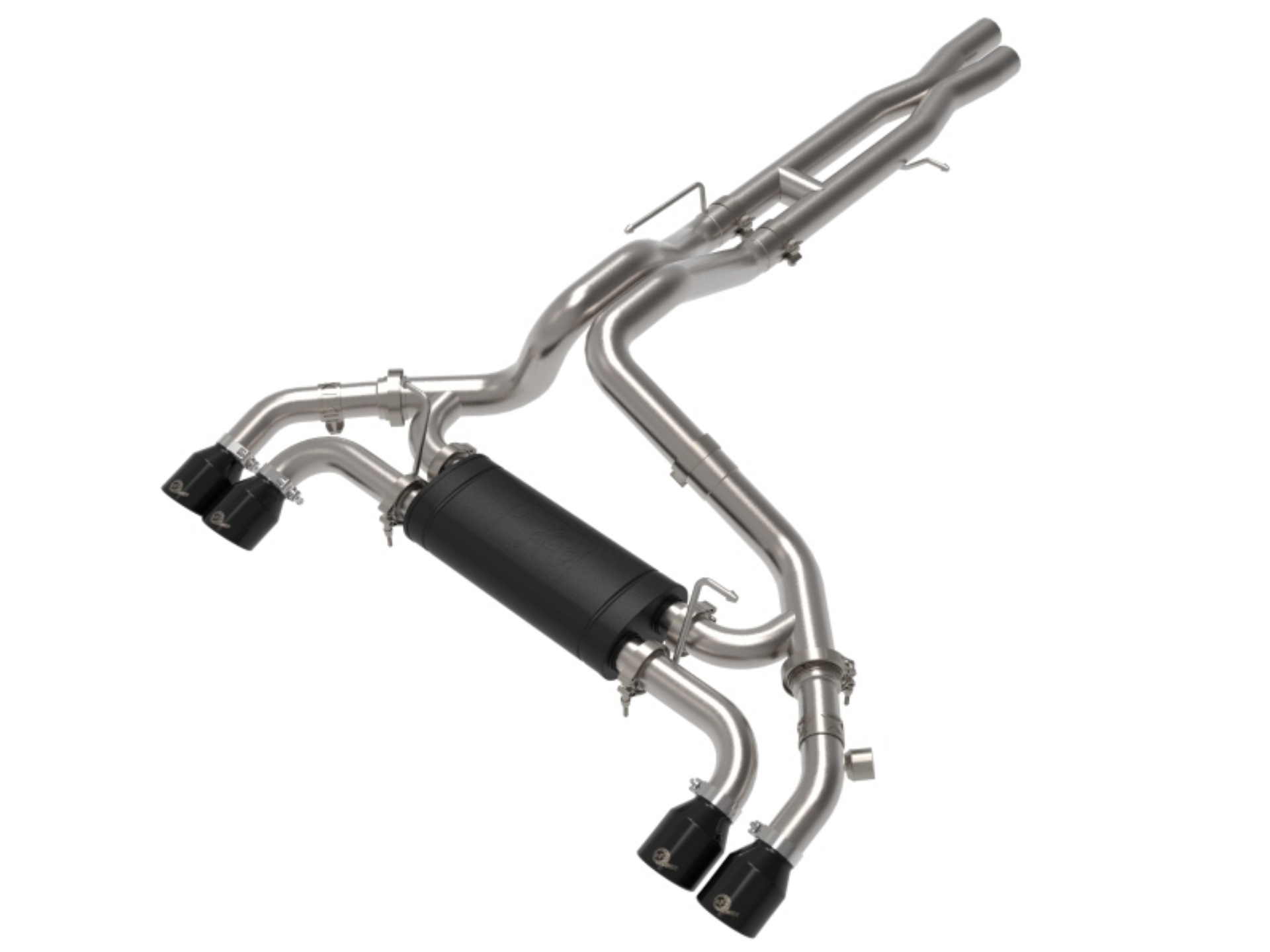 Picture of aFe Vulcan Series 2-5in 304SS Cat-Back Exhaust 2021+ Jeep Wrangler 392 6-4L w- Black Tips