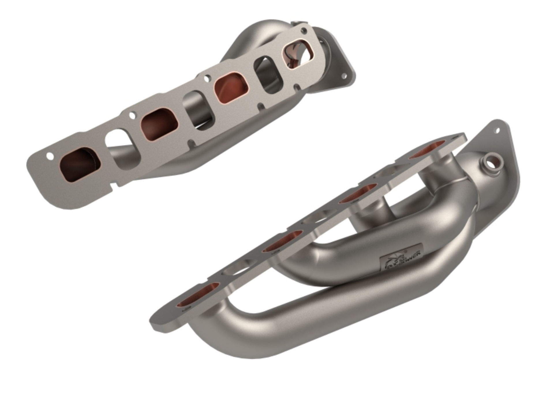 Picture of aFe Twisted Steel 2021+ Jeep Wrangler 392 JL 6-4L V8 Headers - Titanium Cerakote