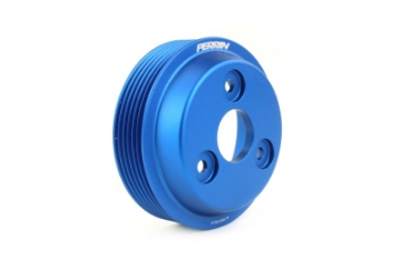 Picture of PERRIN 15-21 Subaru WRX - 18-20 Crosstrek - 14-18 FXT Lightweight Water Pump Pulley - Blue