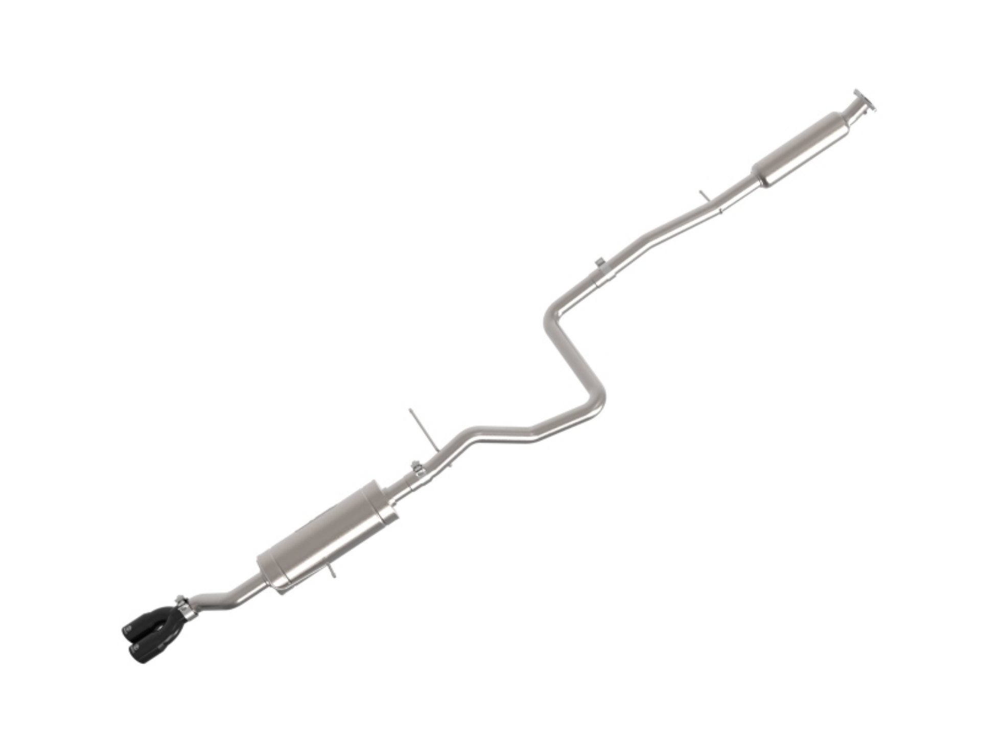 Picture of aFe Takeda Series 2 1-2in 304 SS Cat-Back 14-19 Ford Fiesta L4-1-6L w-Black Tip
