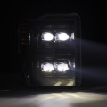 Picture of AlphaRex 08-10 Ford F250-550 NOVA-Series LED Projector Headlights Alpha-Blk w-Activ Light-Seq Signal