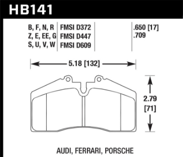 Picture of Hawk Porsche 911-928-944-968 Front Brake Pads