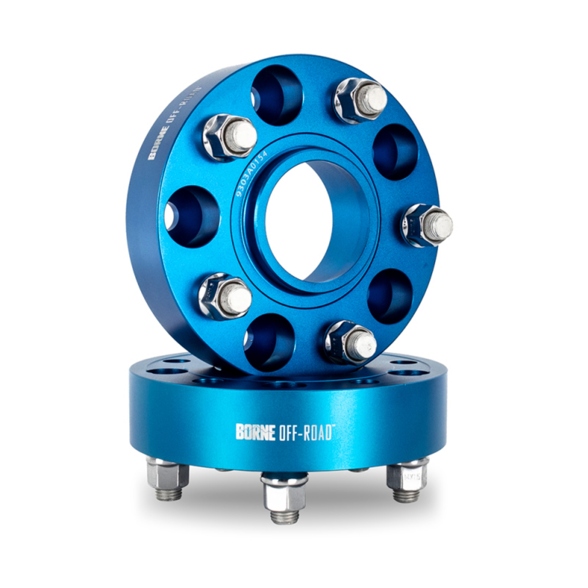 Picture of Borne Off-Road Wheel Spacers - 5x127 - 71-6 - 30mm - M14 - Blue
