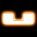 Picture of ORACLE Lighting Universal Illuminated LED Letter Badges - Matte Wht Surface Finish - U