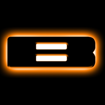 Picture of ORACLE Lighting Universal Illuminated LED Letter Badges - Matte Blk Surface Finish - B