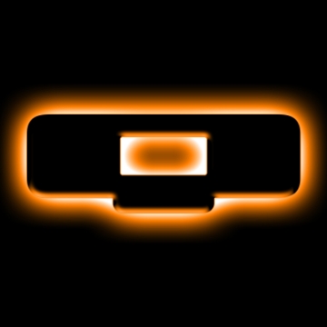 Picture of ORACLE Lighting Universal Illuminated LED Letter Badges - Matte Blk Surface Finish - Q