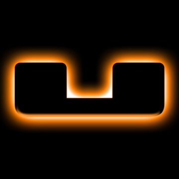 Picture of ORACLE Lighting Universal Illuminated LED Letter Badges - Matte Blk Surface Finish - U