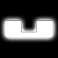Picture of ORACLE Lighting Universal Illuminated LED Letter Badges - Matte Wht Surface Finish - U